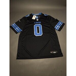 Nike Jahmyr Gibbs #0 Detroit Lions Black NFL Game Jersey Men’s Sz XL $130 NWT